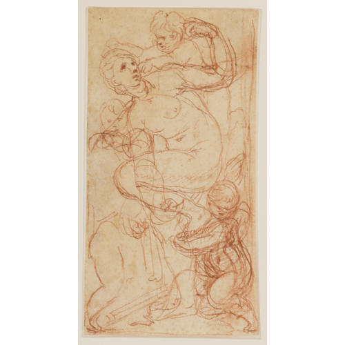 A Female Nude with Putti